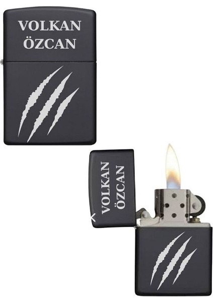 Kişiye Özel Pençe Izli Metal Çakmak