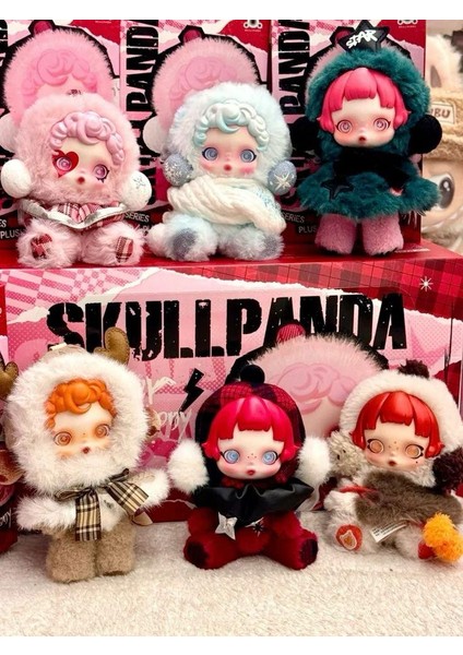 Skullpanda Labubu 1 Adet Sürpriz Kutu Rasgele Renk Gotik Kız Bebek Skull Panda