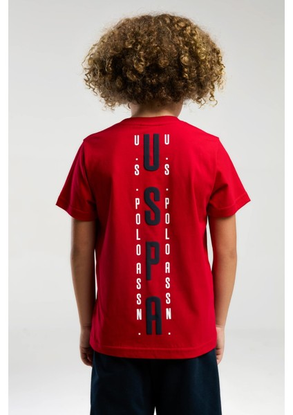 Erkek Çocuk Sırt Yazılı Kırmızı Şortlu Bermuda Pijama Takım fırsatları