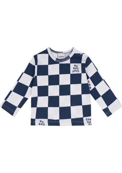 Lacivert No Bad Days Uzun Kollu Tshirt Pantolon Se modelleri