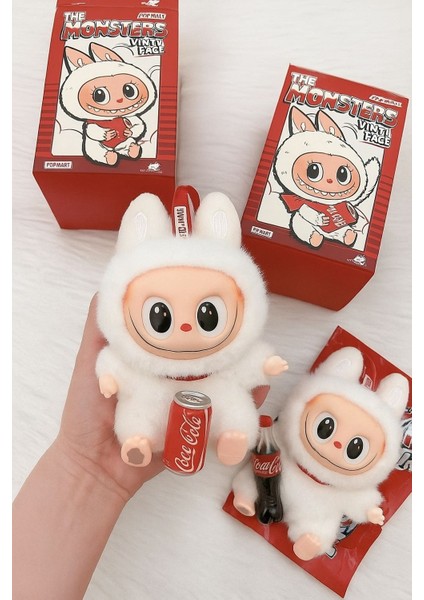 Labubu Kolalı oyuncak peluş anahtarlık