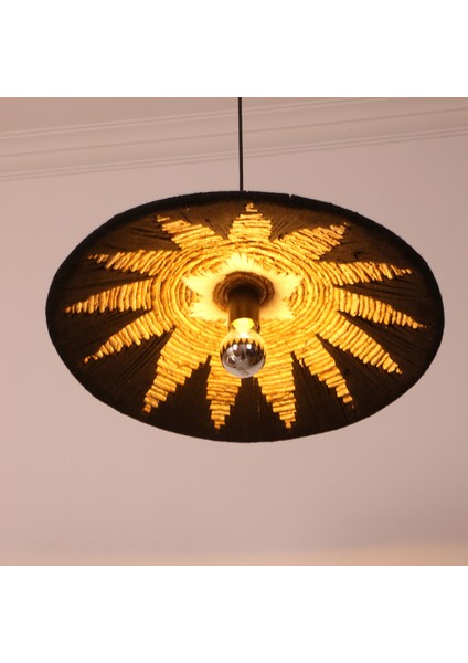 Mylamp Maya 50X11 cm Çap- Doğal Abaka Aydınlatma