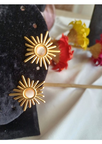 Çelik Güneş Küpe modelleri