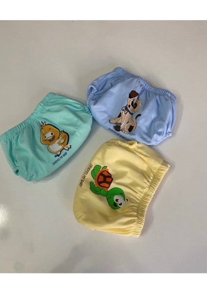 3'lü Erkek Bebek Alıştırma Külodu Bebek Tuvalet Eğitimi