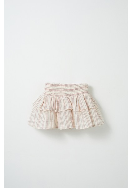 Rubby Çizgili Müslin Gipeli Etek modelleri