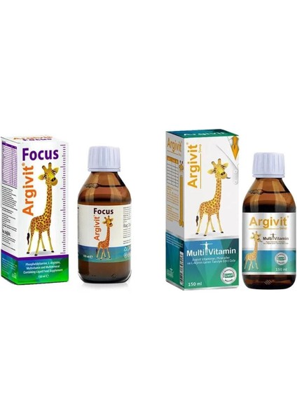 Multivitamin 150 ml Şurup + Focus 150 ml Şurup