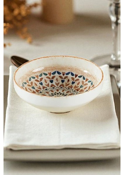 Aquarelle 24 Parça Porselen Dijital Baskı 6 Kişilik Yemek Takımı Mavi indirimleri