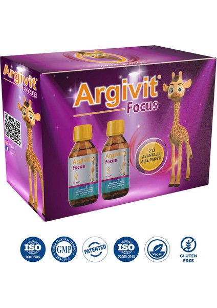 Focus Avantajlı Aile Paketi (2 x 150 Ml) - Fosfatidilserin, L-Arjinin Şurup 150 ml fiyatları
