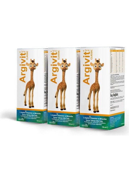 150 ml Classic Syrup 3 Pieces