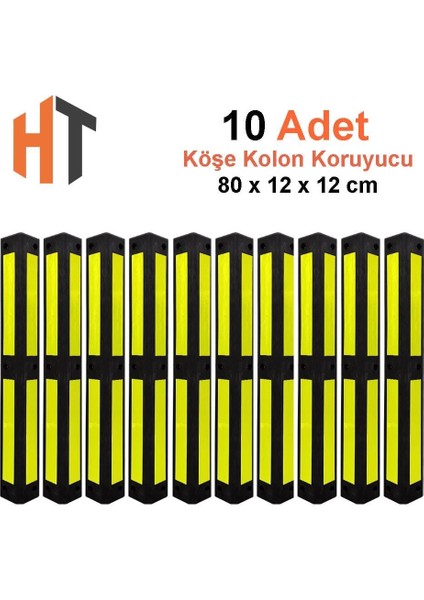 Otopark Köşe Kolon Koruyucu, Koruma 10LU Set