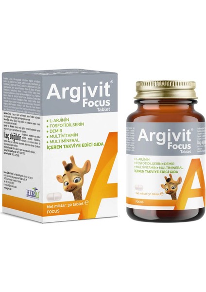 Focus 30 Adet Tablet - (Fosfatidilserin-Larjinin-Multivitamin ve Multimineral) modelleri