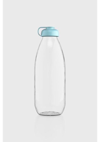 Milky 1000 ml Cam Şişe 181009 Mint Mavisi