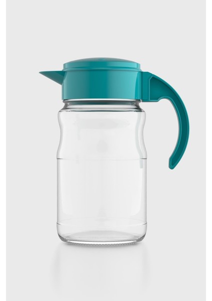 Spiro 1700 ml Turkuaz Kapaklı Cam Sürahi 111031