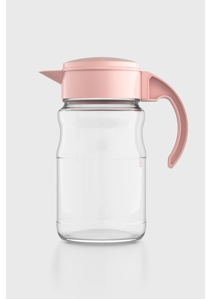 Spiro 1700 ml Pastel Pembe Kapaklı Cam Sürahi 111031