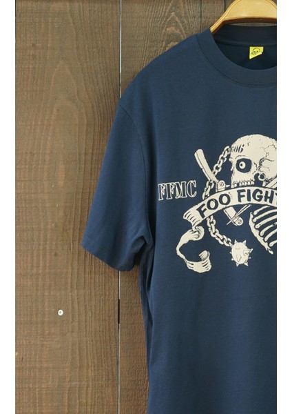 Foo Fighters San Fernando Oversize Kısa Kollu Koyu Lacivert Tshirt