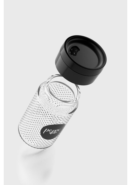 Dorian Papper Desenli 105 ml Siyah Kapaklı Cam Tuzluk 122007 modelleri