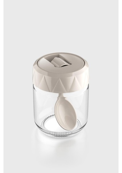 Lexa 210 ml Kaşıklı Cam Baharatlık 161019 Bej fiyatları