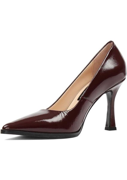 Kadın Bordo Ince Topuklu Rugan Deri Stiletto fırsatları