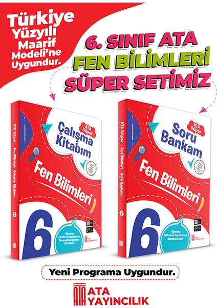 6. Sınıf Fen Bilimleri Süper Set (Soru Bankam + Çalışma Kitabım)