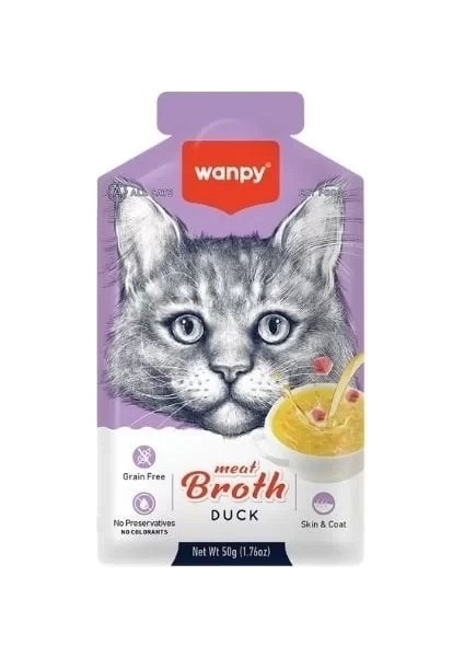 Wanpy Ördek Etli Tahılsız Kedi Çorbası 50 gr