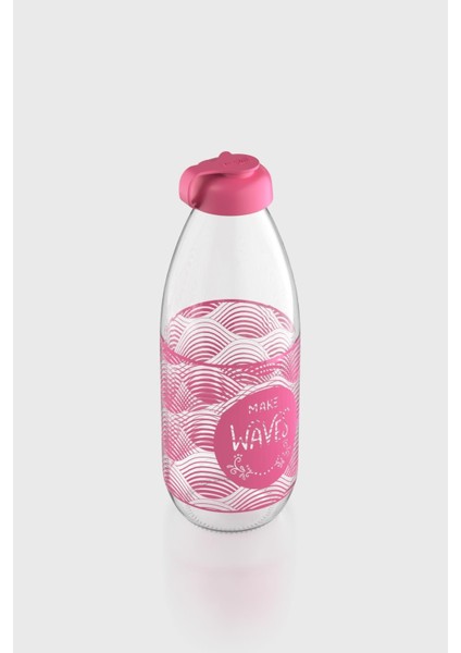 Milky Desenli 1000 ml Cam Şişe 182058 Fuşya fiyatları