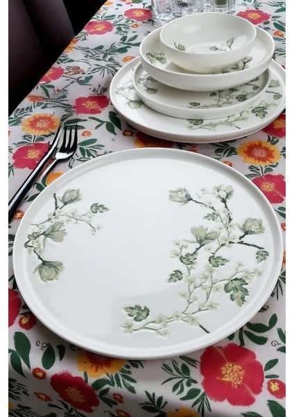 Verde 24 Parça 6 Kişilik Porselen Yemek Takımı