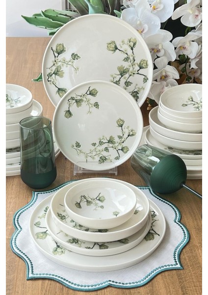Verde 24 Parça 6 Kişilik Porselen Yemek Takımı fırsatları