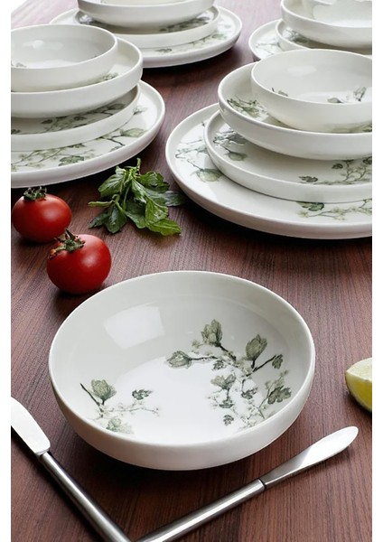 Verde 24 Parça 6 Kişilik Porselen Yemek Takımı