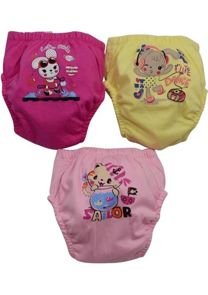 Unisex Bebek Pembe Poopess Alıştırma Külodu 3 Lü