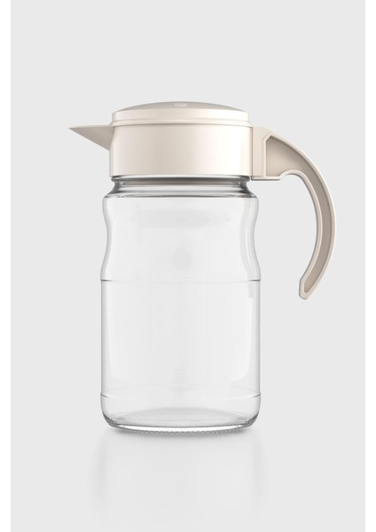 Spiro 1700 ml Bej Kapaklı Cam Sürahi 111031