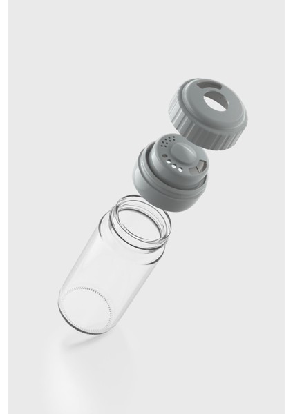 Hibrit 244 ml Gri Kapaklı Cam Baharatlık 161005 modelleri
