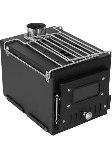 Woodlander Portatif Katlanır Kamp Çadır Sobası Black fiyatları