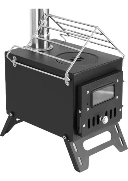 Woodlander Portatif Katlanır Kamp Çadır Sobası Black modelleri