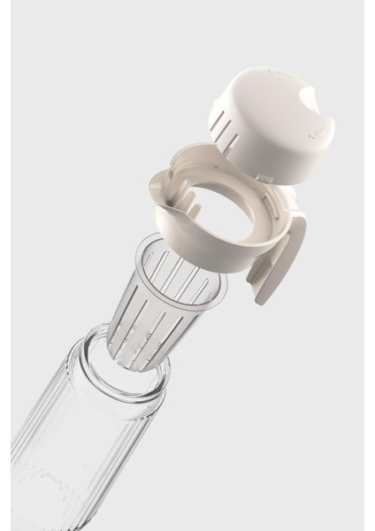 Daisy 1500 ml Bej Kapaklı Süzgeçli Gravürlü Detoks Cam Sürahi 111025 modelleri