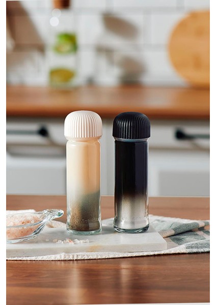 Line Boyalı 105 ml Cam Tuzluk-Karabiberlik 122021 Siyah fırsatları