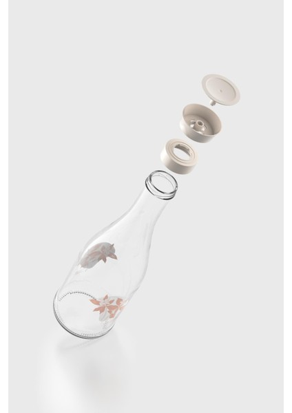 Gala Symbol Desenli 1000 ml Cam Karaf 212011 Bej modelleri