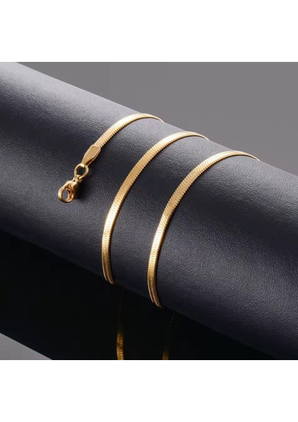 Italyan Yassı Kolye Gold Çelik fiyatları