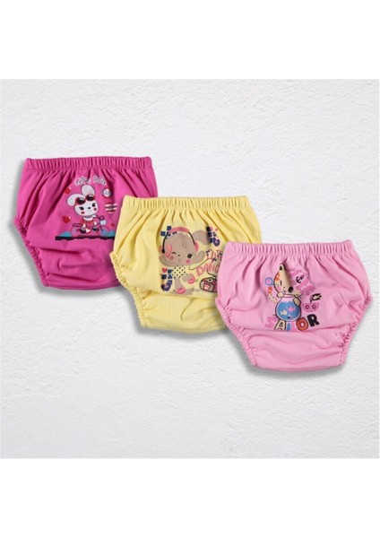 3'lü Kız Alıştırma Külodu - Tavşanlı Set