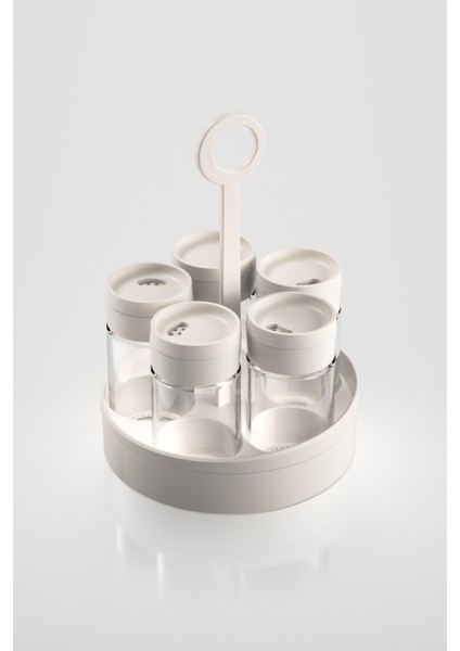 Dorian 105 ml 5'li Cam Baharatlık Seti 161006 Bej