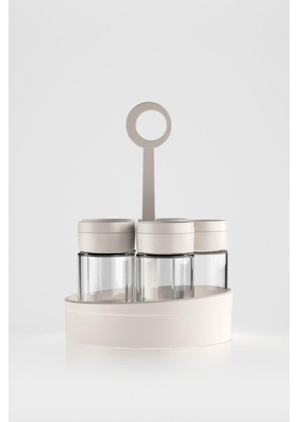 Dorian 105 ml 5'li Cam Baharatlık Seti 161006 Bej fiyatları