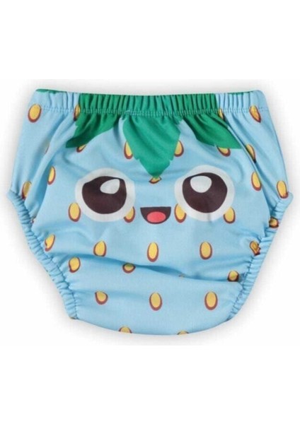 Poopes Yıkanabilir 3'lü Kombin Erkek Neşeli Çilek Alıştırma Külodu 1-2-3-4 Yaş modelleri