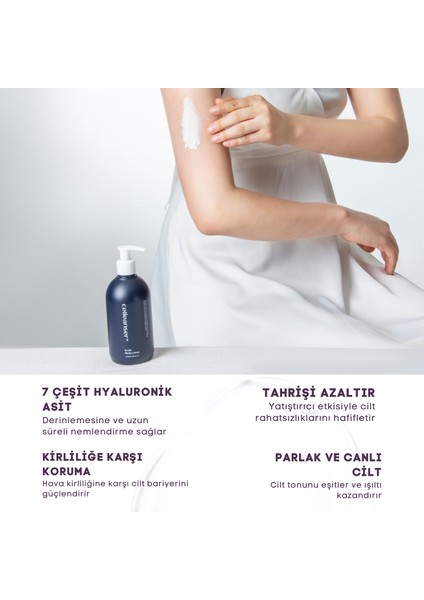7 Çeşit Hyaluronik Asit Içeren, Nemlendirici, Onarıcı, Besleyici Vücut Losyonu modelleri