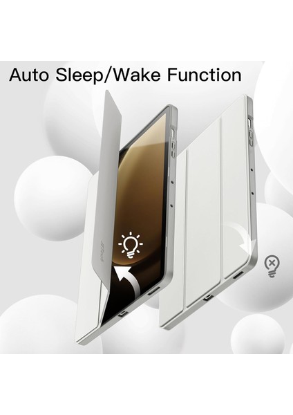 Samsung Galaxy Tab S10 Plus Kalem Şarjına Uygun Kalemlikli Uyku Modlu Stromix Standlı Kapaklı Kılıf Sm- X820 fırsatları