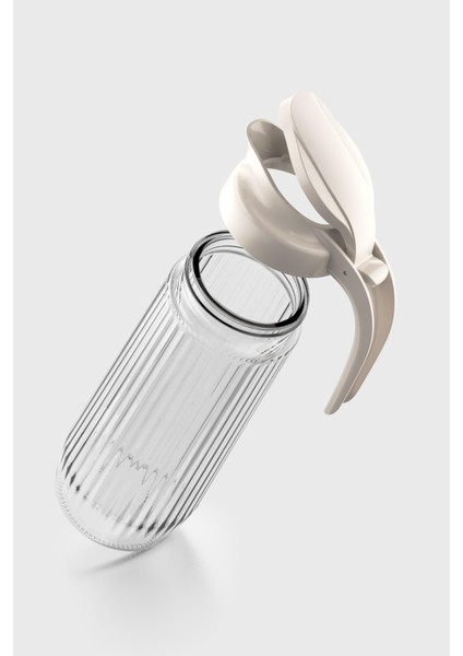 Beluga 1500 ml Bej Kapaklı Gravürlü Cam Sürahi 111021 modelleri