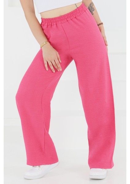 Beli Lastikli Salaş Pantolon Fuşya - 27461 fırsatları