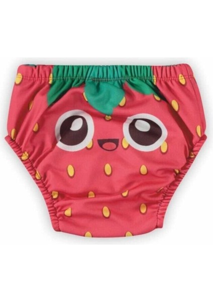 Poopes Yıkanabilir 3'lü Kombin Kız Neşeli Çilek Alıştırma Külodu 1-2-3-4 Yaş fiyatları