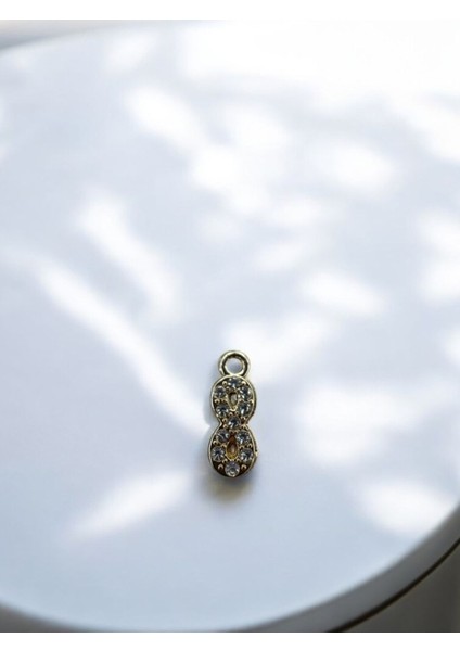Minimal Zirkon Taşlı Sonsuzluk Simgesi Gold Çelik Kolye modelleri