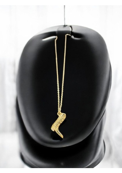 Çizme Motif Gold Renk Çelik Kolye fiyatları