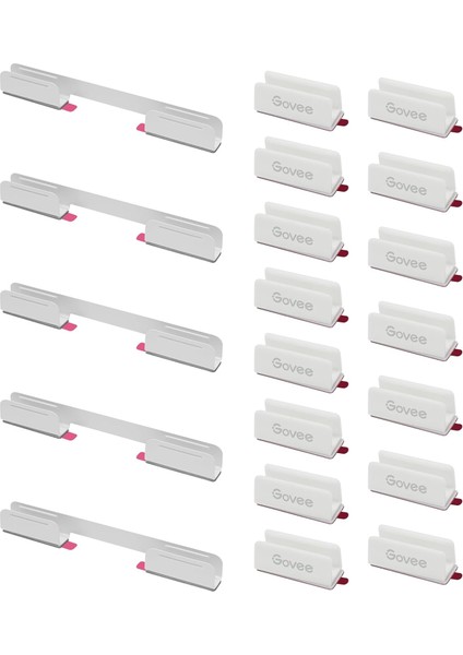 Neon LED Şerit 2.nesil Yedek Parça-15 Adet Klips + 5 Adet Bükülebilir Klips A10D3001 modelleri