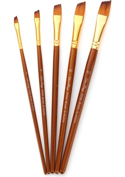 C 5 Adet Boya Fırçaları Seti Kiti Yuvarlak Sivri Ucu fiyatları